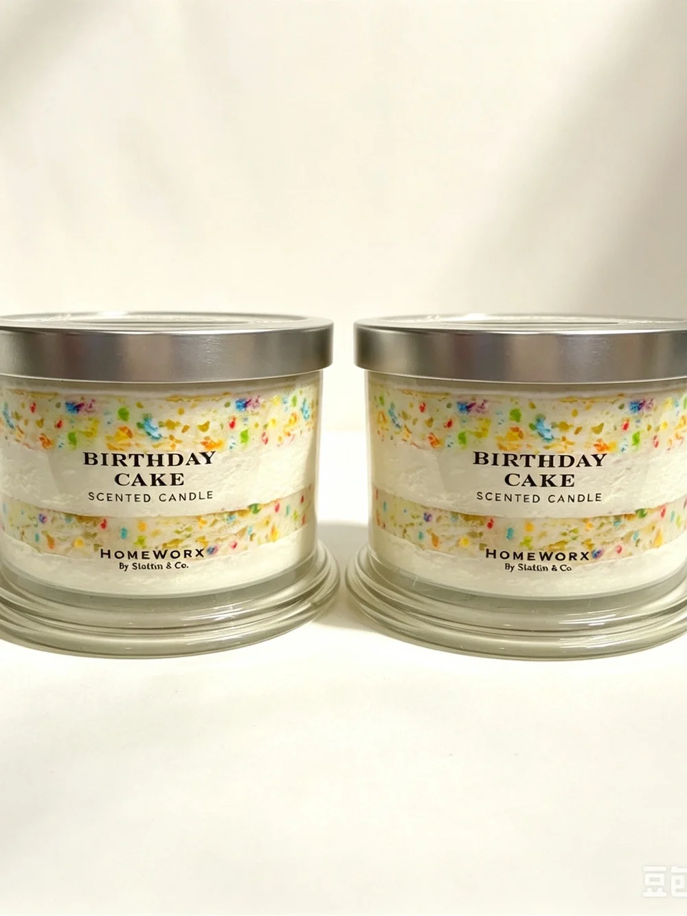 2 Jars Homeworx Birthday Cake Scented Candle
